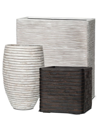 Серия кашпо из композитной керамики Capi Nature