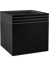Кашпо Line-Up (Cube Matt Black (with liner and wheelplate)) Арт: 6LUPC48BW