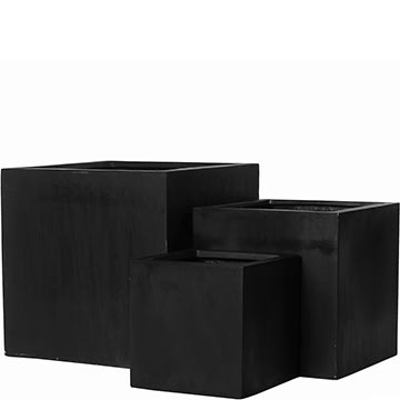 Кашпо Pottery Pots Block black