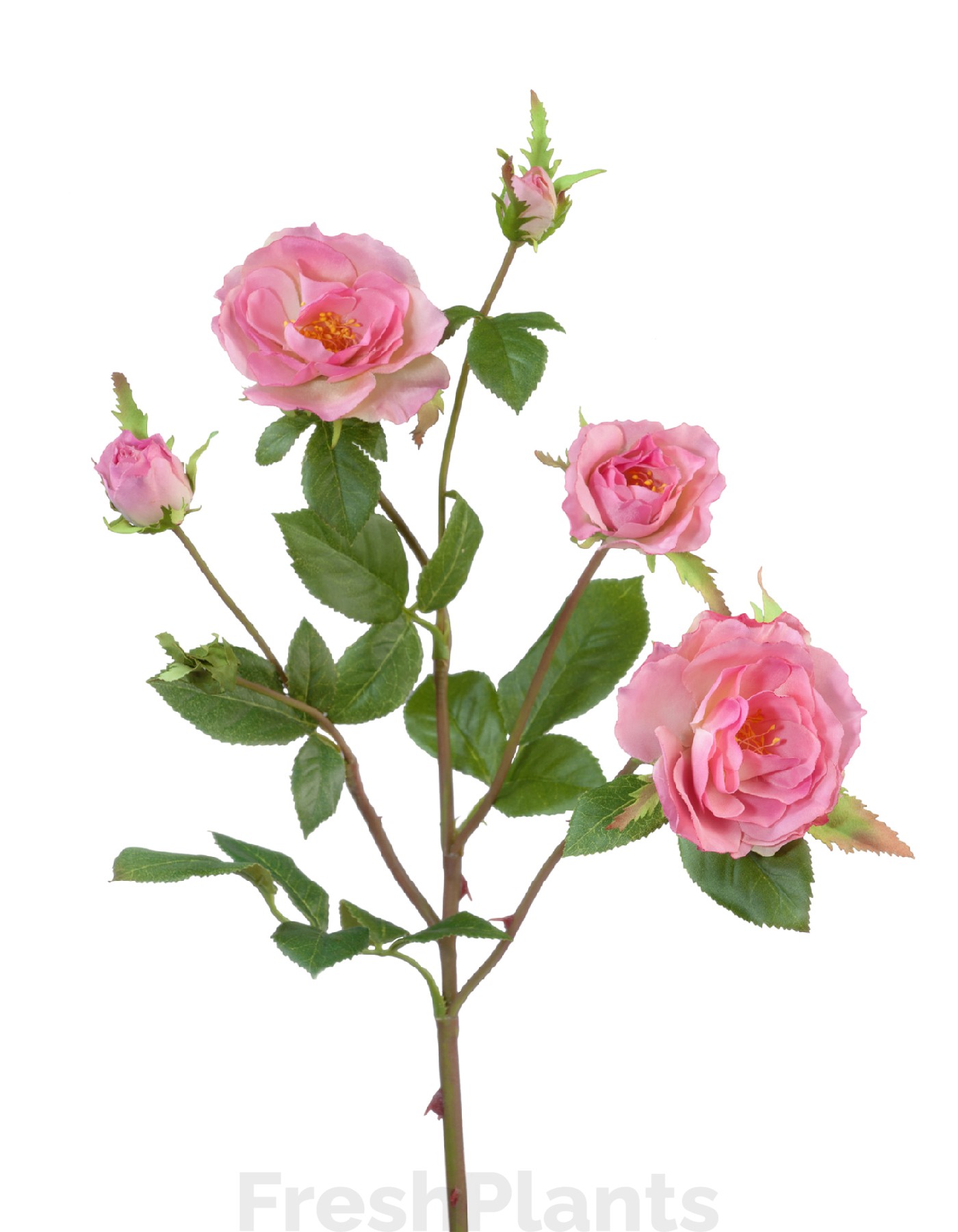 Роза Вайлд ветвь розовая искусственная 30.0613111PK
