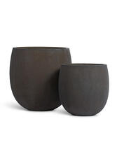Кашпо TREEZ ERGO - Concrete - Чаша - Тёмно-коричневый кортен 41.1024-0060-ANB-35, 41.1024-0060-ANB-45