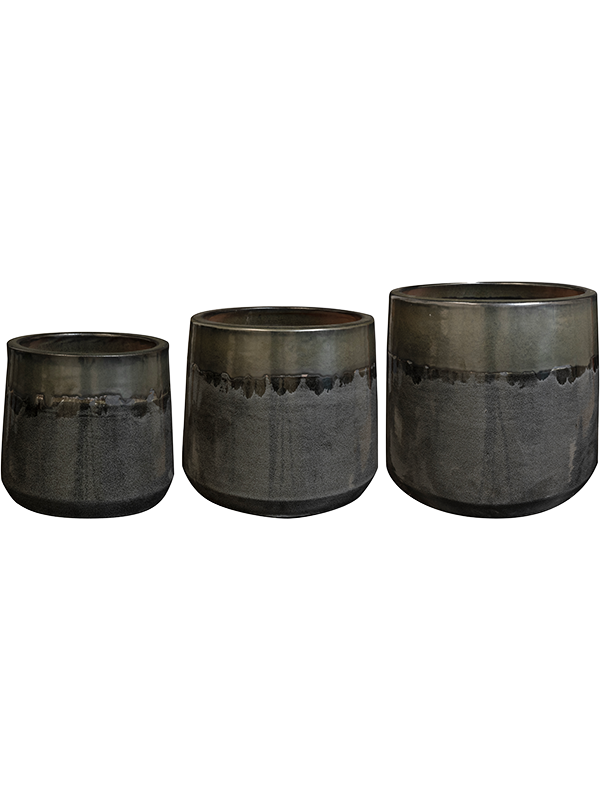 Кашпо Anouk (Pot Mirror Black (set of 3)) Арт: 6TS171666