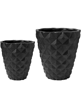 Кашпо Capi Lux Heraldry (Vase Taper Round Black (set of 2)) Арт: 6CAPLH51B