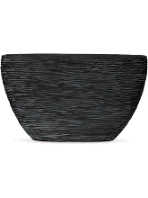 Кашпо Capi Nature Rib (Planter Oval Black) Арт: 6CAPNZ841