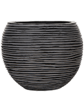 Кашпо Capi Nature Rib (Vase Ball Black) Арт: 6CAPRZ104