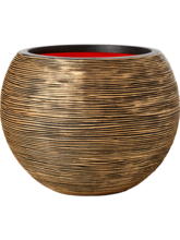 Кашпо Capi Nature Rib NL (Vase Ball Black Gold) Арт: 6CAPTG038