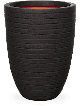 Кашпо Capi Nature Row NL (Vase Elegant Low Black) Арт: 6CAPTOV64