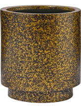 Кашпо Capi Lux Terrazzo (Vase Cylinder Black Gold) Арт: 6CAPZG311