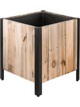 Кашпо Marrone (Cube Dark Flame Wood With Metal Feet) Арт: 6DLIM1482