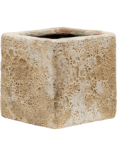 Кашпо Lava (Cube relic beige (glazed inside)) Арт: 6LAVS160B