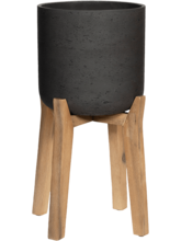 Кашпо Rough With Feet High (Charlie XL Black Washed) Арт: 6PPNRCH06