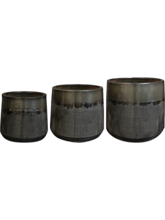 Кашпо Anouk (Pot Mirror Black (set of 3)) Арт: 6TS171666