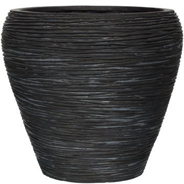 Кашпо Capi Nature Vase tapered round Rib