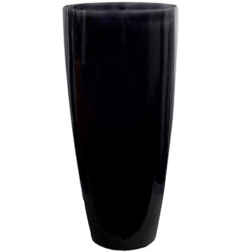 Кашпо Pottery Pots Dax glossy black