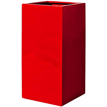 Кашпо Pottery Pots Bouvy glossy red