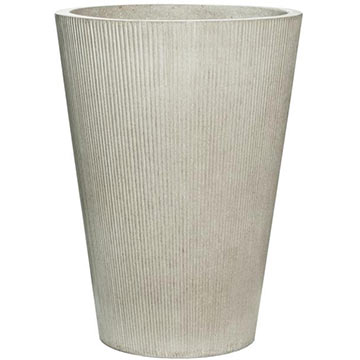 Кашпо Pottery Pots Belle Ridged cement