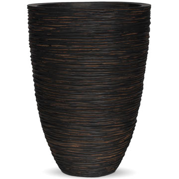 Кашпо Capi Nature Vase elegant low Rib