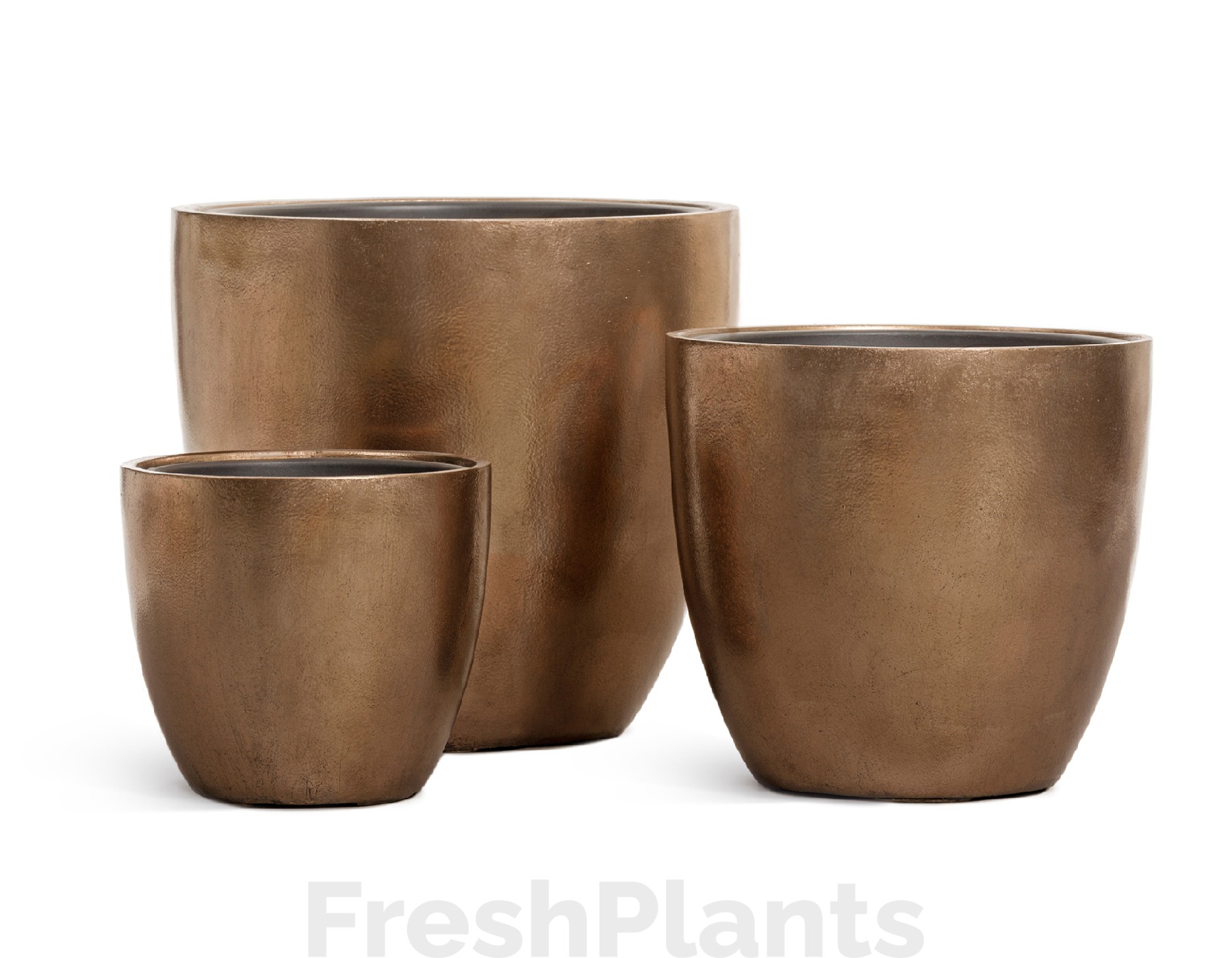 Кашпо TREEZ Effectory - Metal - Округлый конус - Тёмное-матовое золото 41.3320-04-031-BRS-30, 41.3320-04-031-BRS-40, 41.3320-04-031-BRS-50