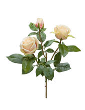 Роза Флорибунда Мидл ветвь крем-лайм-роз искусственная 30.0611065LY_prime, 30.0611065LY