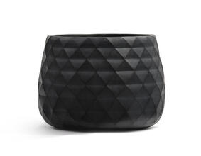 Кашпо TREEZ ERGO - Diamond - Низкая чаша - Антрацит 41.1020-0036-BLCK-35, 41.1020-0036-BLCK-52 2