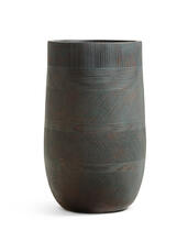 Кашпо TREEZ ERGO - Graphics - Высокая округлая чаша - Окись с медной патиной 41.1020-0045-GG-54, 41.1020-0045-GG-75 2