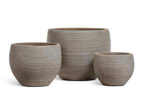 Кашпо TREEZ ERGO - TreeLine - Сферическая чаша - Капучино 41.1023-0055-LM-28, 41.1023-0055-LM-36, 41.1023-0055-LM-49