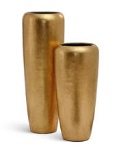 Кашпо TREEZ Effectory - Metal - Дизайн-конус - Сусальное золото 41.33-04-23-093-GLD-075, 41.33-04-23-093-GLD-097