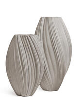 Кашпо TREEZ Effectory - Dune - Высокая дизайн-ваза - Белый песок 41.33-16-23-101-BE-052, 41.33-16-23-101-BE-081, 41.33-16-23-101-BE-105