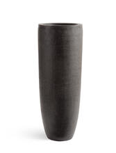 Кашпо TREEZ Effectory - серия Stone - Высокий конус - Тёмно-серый камень 41.3317-01-001-GR-120