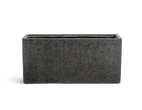 Кашпо TREEZ Effectory - Stone - Низкий прямоугольник - Тёмно-серый камень 41.3319-01-024-GR-040, 41.3319-01-024-GR-060, 41.3319-01-024-GR-080, 41.3319-01-024-GR-100 3