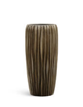 Кашпо TREEZ Effectory - Metal - Высокий конус Design Wave - Чернёная бронза 41.3321-07-047-GRP-075, 41.3321-07-047-GRP-097 2