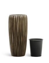 Кашпо TREEZ Effectory - Metal - Высокий конус Design Wave - Чернёная бронза 41.3321-07-047-GRP-075, 41.3321-07-047-GRP-097 4
