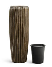 Кашпо TREEZ Effectory - Metal - Высокий конус Design Wave - Чернёная бронза 41.3321-07-047-GRP-075, 41.3321-07-047-GRP-097 5