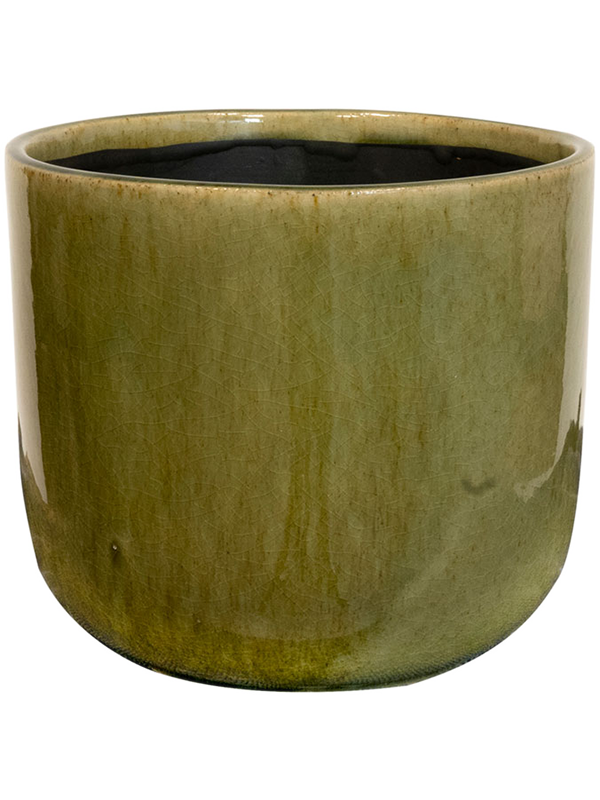 Кашпо Nine pot olive green D17 H15 см