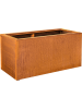 Cortensteel Прямоугольник С Крышкой Низкий With Feet 100×50×50 см