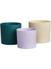 Lex Pott Флауэрпот Набор Из 3 Velvet Кремовый Разноцветный D14×12 см