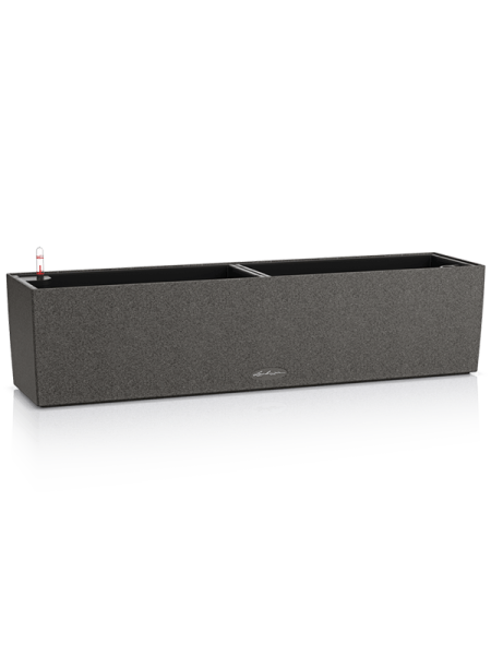 Кашпо Lechuza Balconera Stone 80 (графитовый черный) с автополивом Высота 19 см Длина 80 см