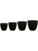 Alisa Горшок Матовый Чёрный Набор Из 4 D39×34 см