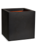 Capi Урбан Smooth NL Горшок Чёрный Квадрат 40×40×40 см