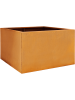 Cortensteel Квадрат С Крышкой Низкий With Feet 100×100×60 см