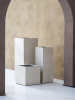 Кашпо Grigio cube antique white L80 W80 H80 см