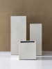Кашпо Grigio high cube antique white L40 W40 H100 см