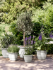Амига Раунд Шёлковисто-белый D25×19 см