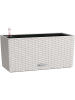 Кашпо Lechuza "Balconera Cottage 40 Complete light grey" (пластик), 40x19xH19 см