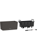 Кашпо Lechuza "Balconera Stone 40 Complete graphite black" (пластик), 40x19xH19 см