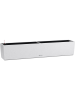 Кашпо Lechuza "Balconera Stone 100 Complete quarz white" (пластик), 100x19xH19 см
