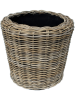 Drypot Rattan Раунд Серый D39×36 см