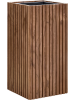 Baq Radia Квадрат Натуральный met Inzetbak 38×38×75 см