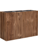 Baq Radia Прямоугольник Натуральный met Inzetbak 107×38×75 см