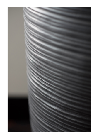 Curved Ваза Iron D40×75 см